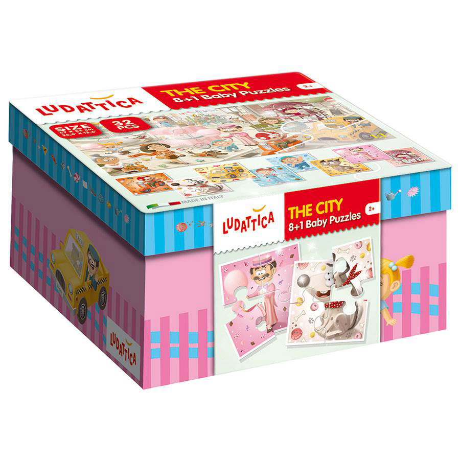 Baby puzzle 8 in 1 the city 32τεμ.