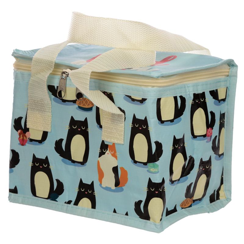 Τσαντάκι Φαγητού-Woven Cool Bag Lunch Box - Feline Fine Cat