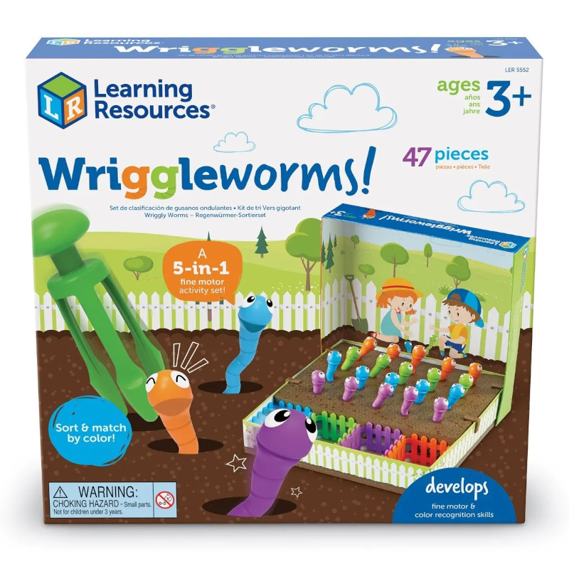 Εκπαιδευτικό Παιχνίδι Δεξιοτήτων με τα τρελά Σκουλήκια Wriggleworms!