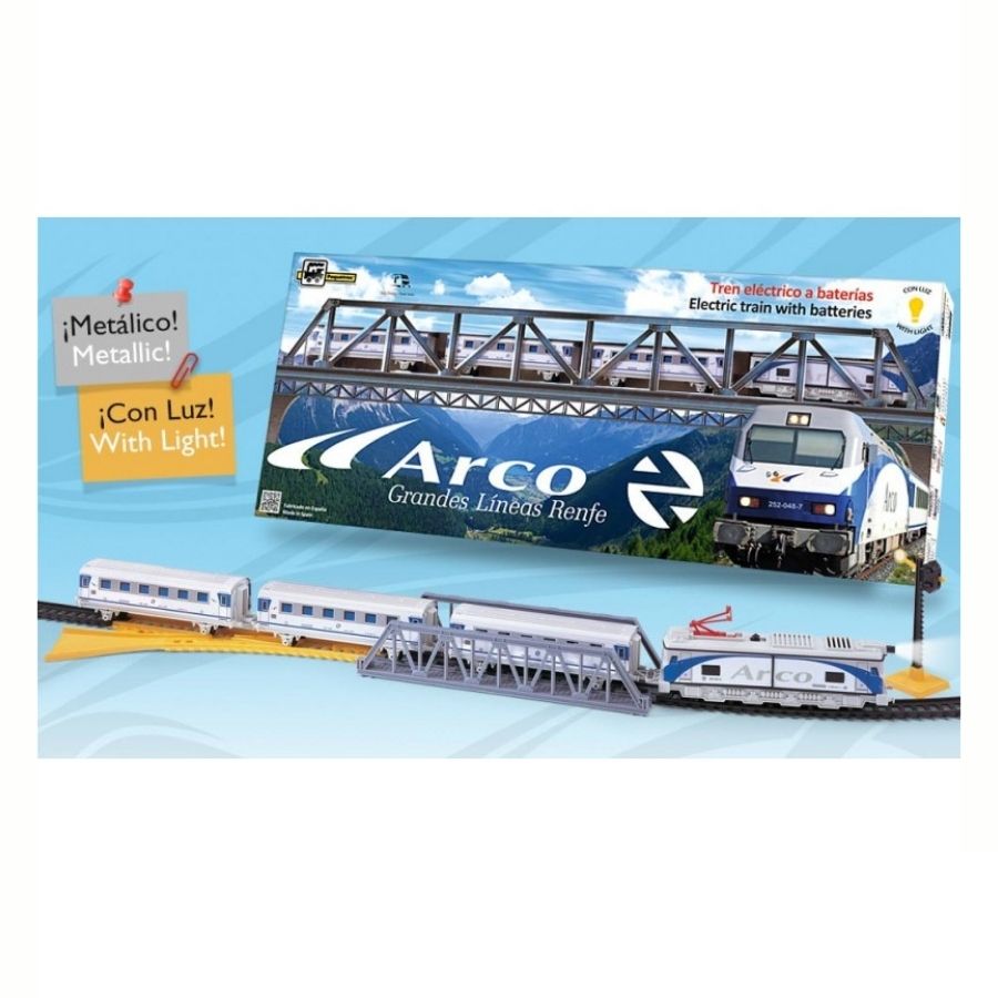 Μεταλλικό Τρένο της ARCO RENFE με Φως και Γέφυρα