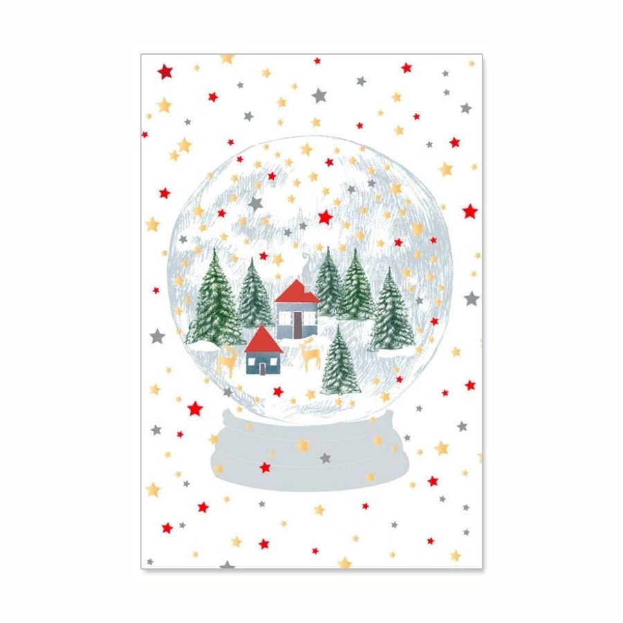 Χριστουγεννιάτικη Κάρτα Σφαίρα Χιονιού