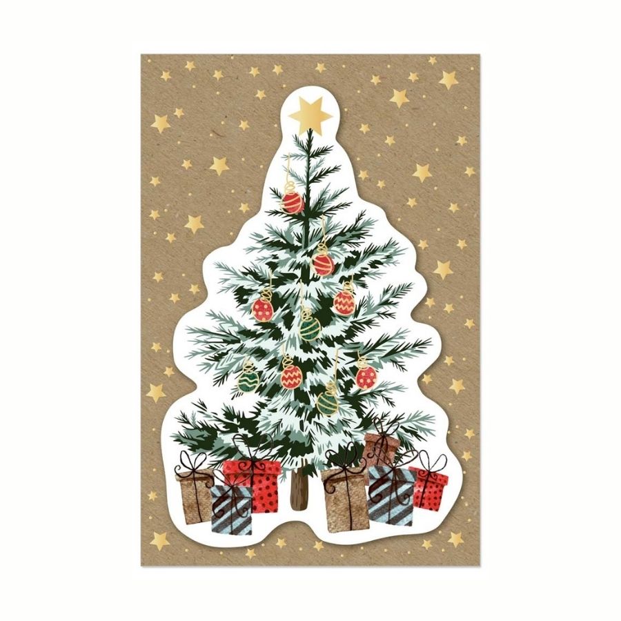 Χριστουγεννιάτικη κάρτα 3D Χριστουγεννιάτικο δέντρο
