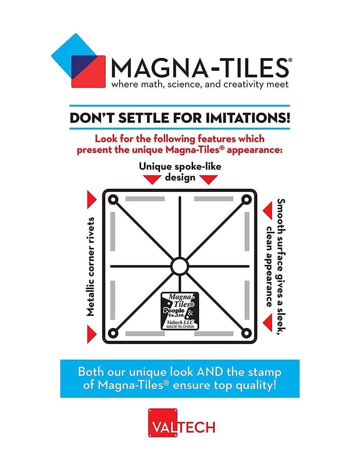 Magna Tiles -  Ελεύθερη Μαγνητική Κατασκευή 40 Τεμ
