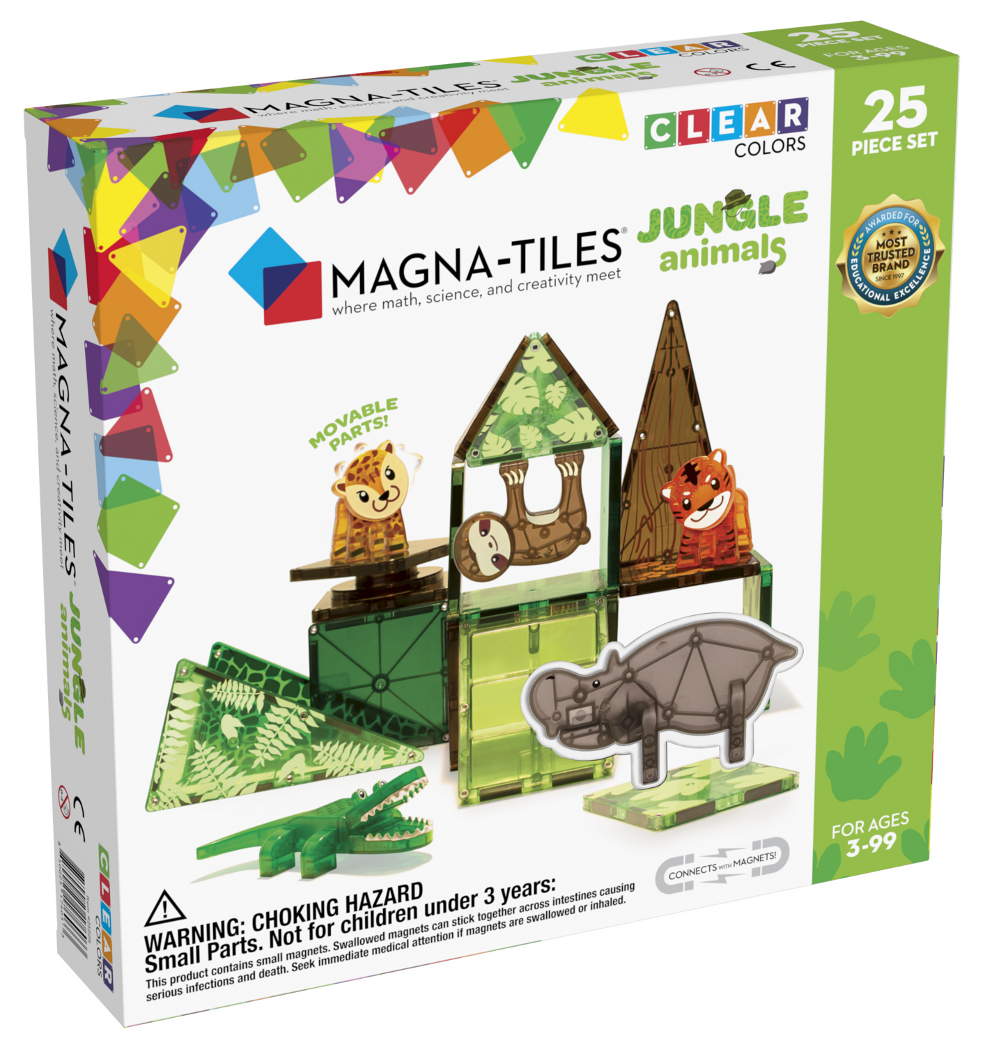 Magna Tiles Μαγνητική Κατασκευή  - Ζούγκλα 25 τεμ