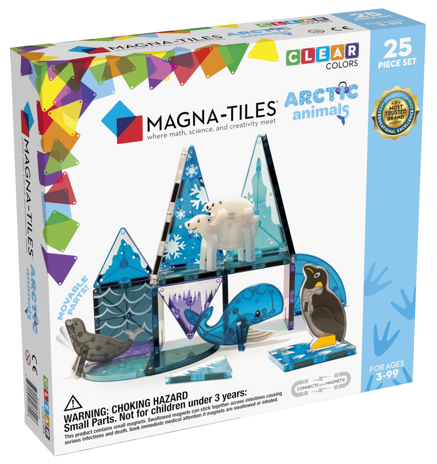 Magna Tiles Μαγνητική Κατασκευή - Αρκτική 25 τεμ