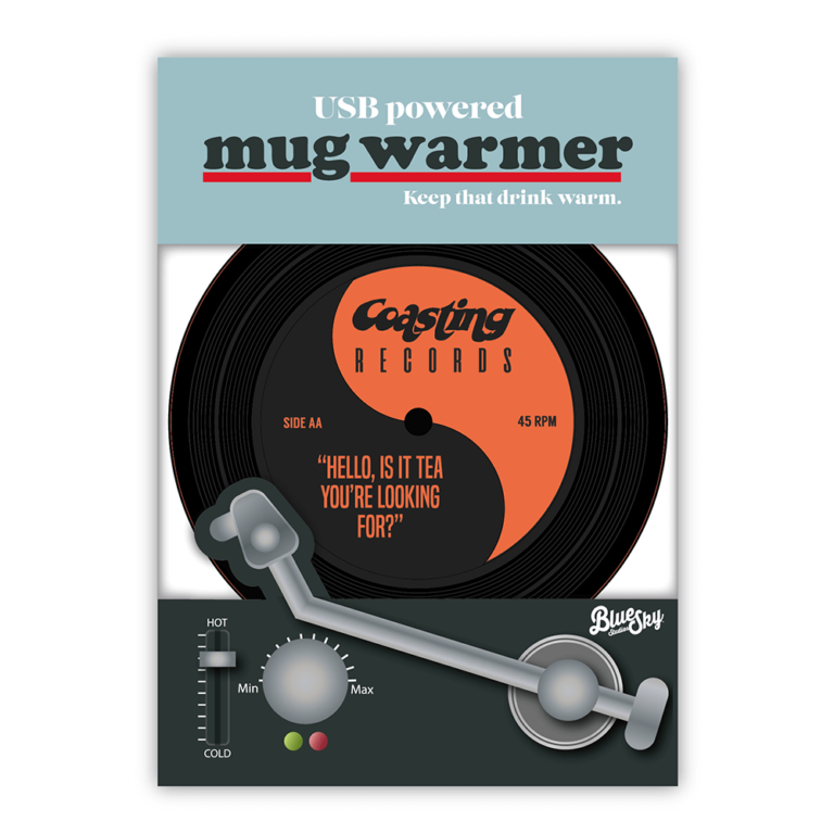 Θερμαινόμενη Βάση Κούπας με Usb - Vinyl Record
