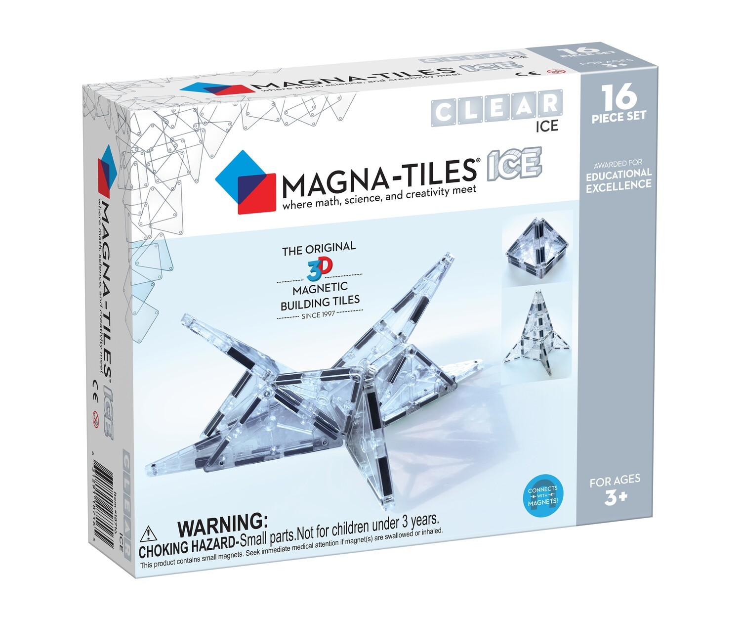 Κατασκευή με Μαγνήτες - Magna Tiles - Ice 16τεμ
