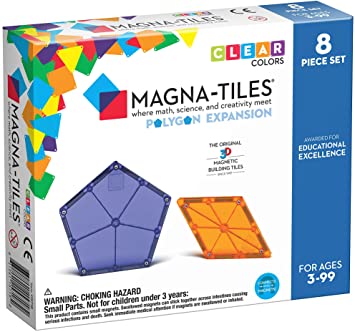 Magna Tiles - Επέκταση Πολυγωνικά Σχήματα 8 Τεμ