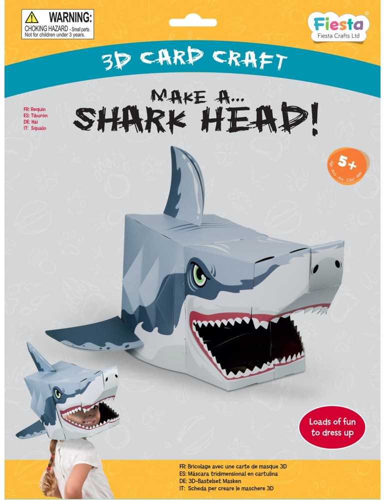 Κατασκευή Μάσκα 3D - Καρχαρίας
