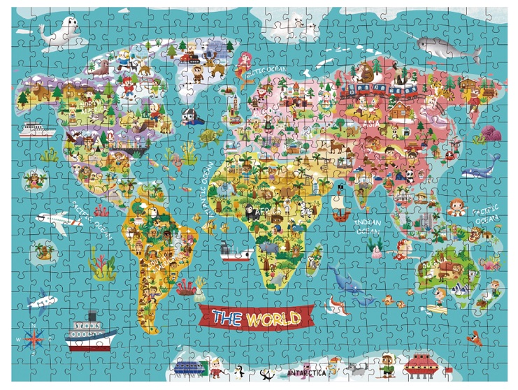 Παζλ Παγκόσμιος Χάρτης 500 τεμ