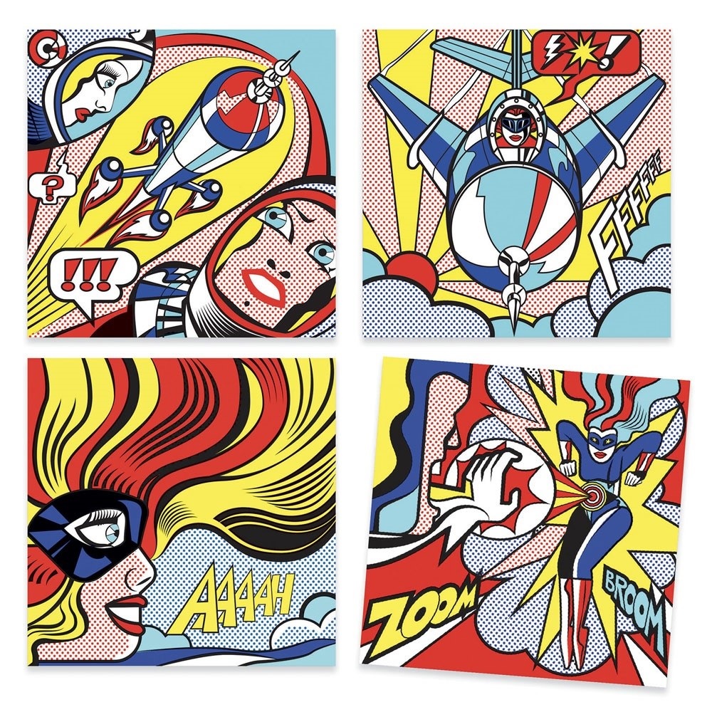 Ζωγραφική με Έμπνευση από τον Lichtenstein - Σούπερ Ήρωες