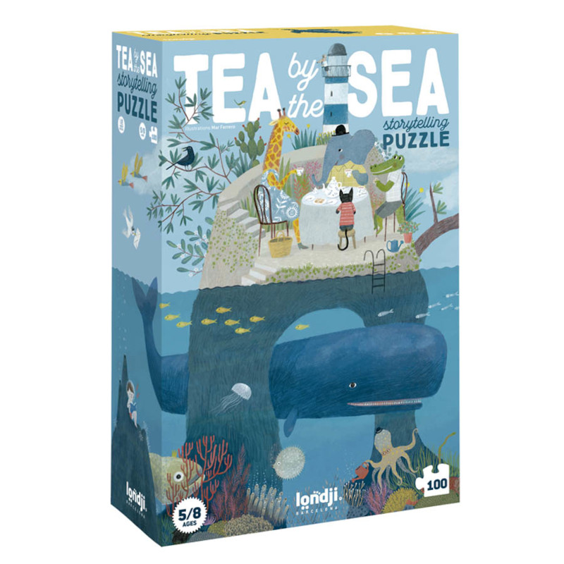 Παζλ 100τμχ & Δημιουργικό Παιχνίδι - Τσάι Δίπλα στη Θάλασσα