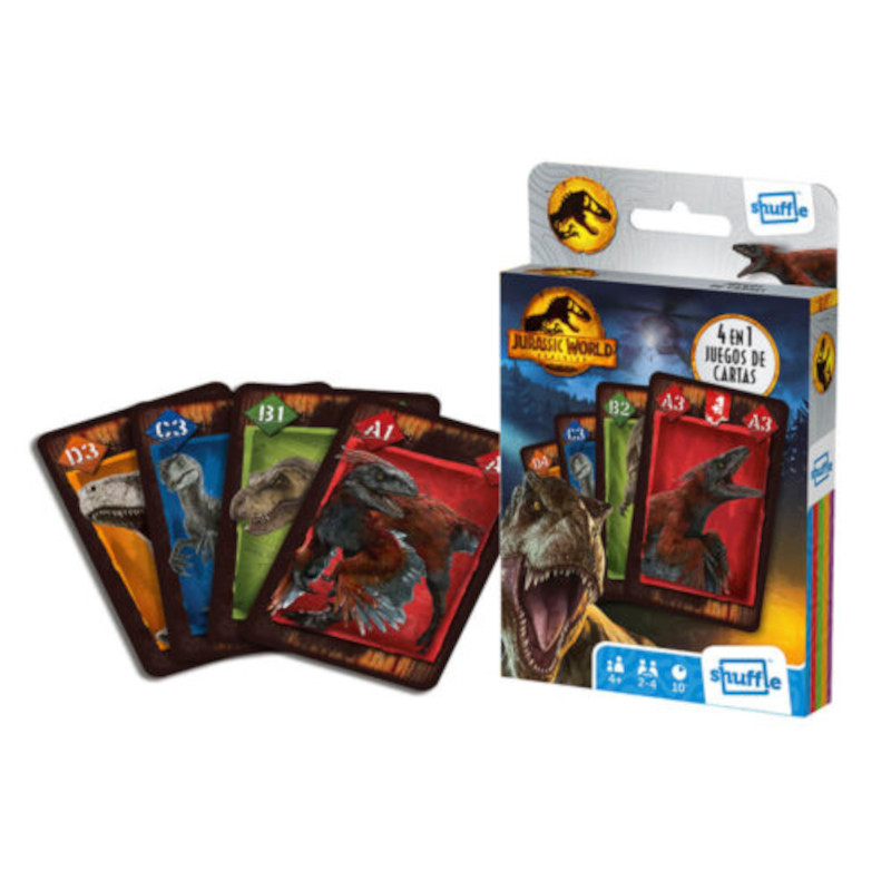 Επιτραπέζιο με Κάρτες ( 4 Παιχνίδια ) - Jurassic World