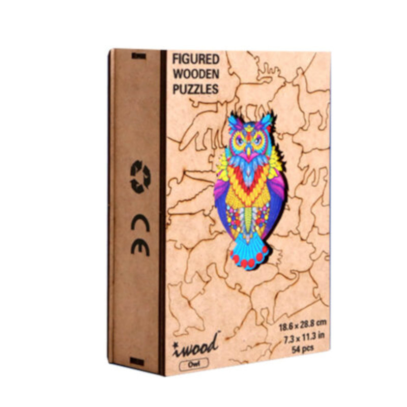 Παζλ 54 τμχ - Wooden Figured Puzzle-Owl