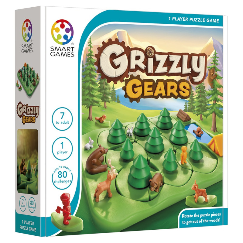 Smart Games -Επιτραπέζιο/Σπαζοκεφαλιά - Grizzly Gears (80 Challenges)