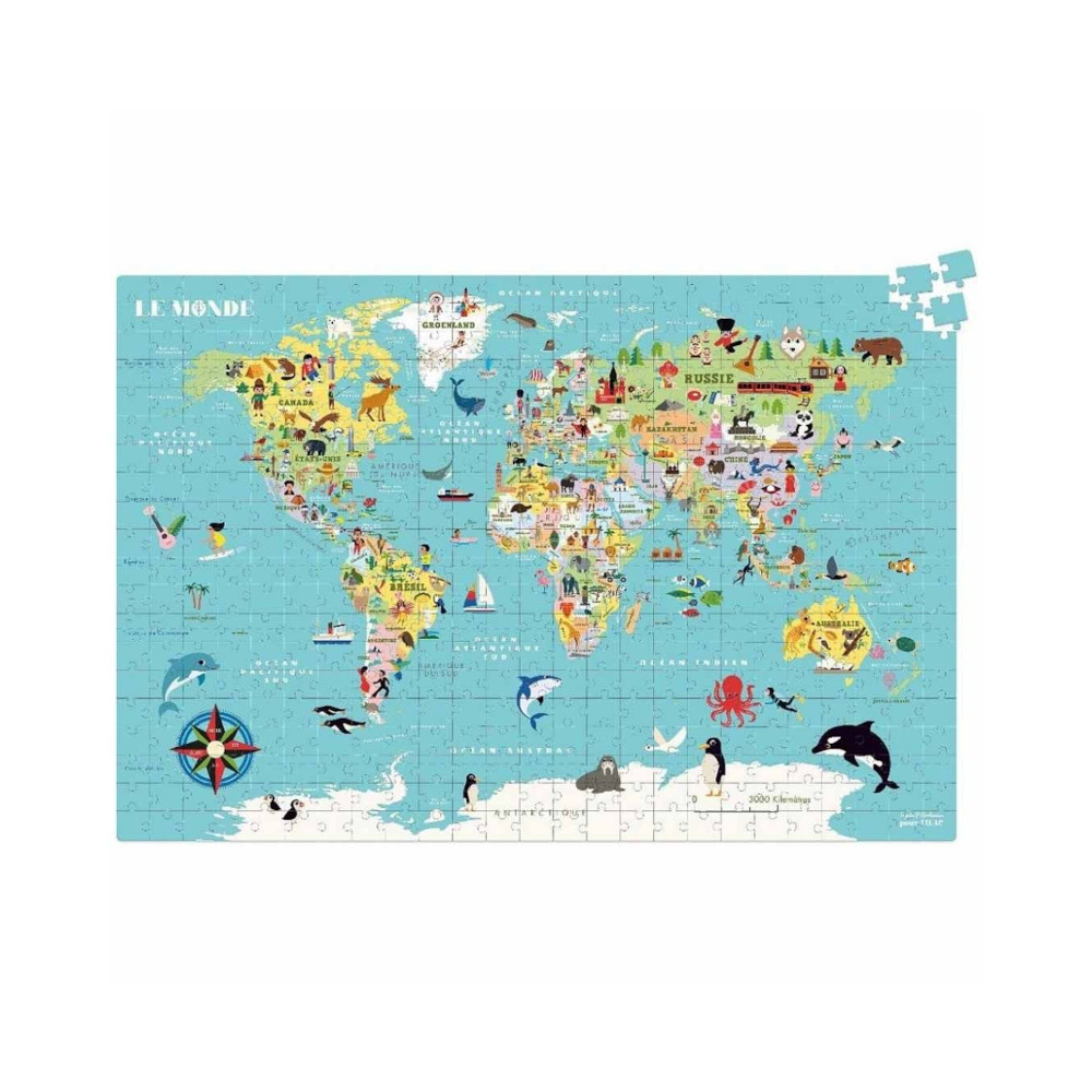 Παζλ XL - Παγκόσμιος Χάρτης - Ο Κόσμος (500 τμχ)